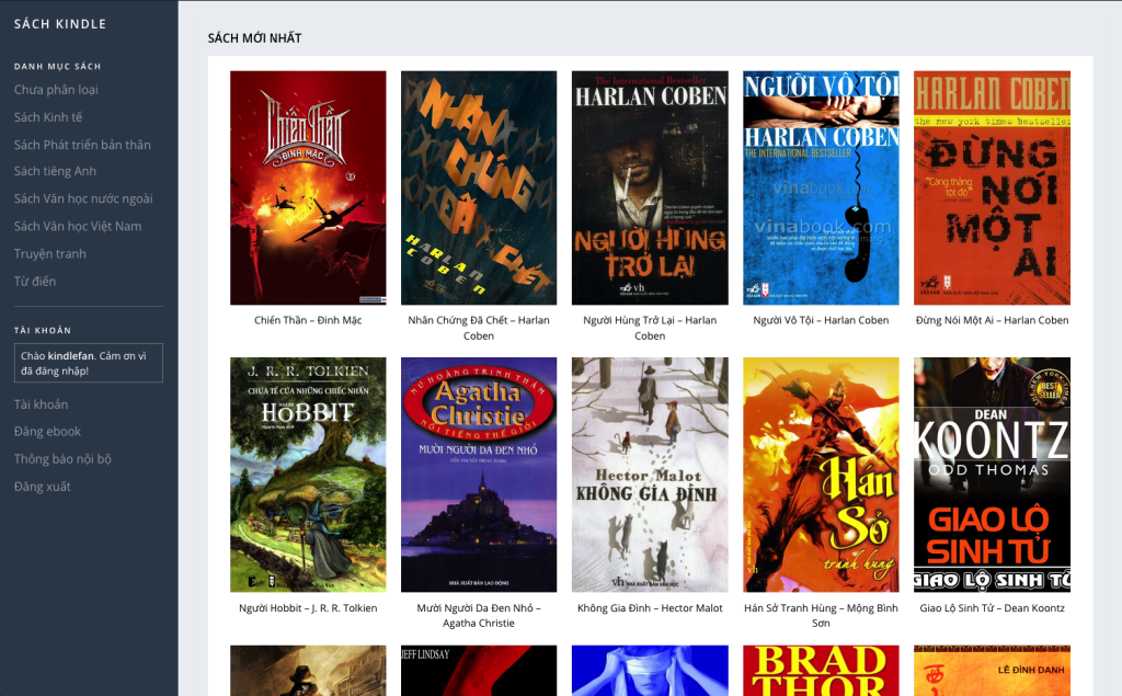 Share giao diện Kindlefan.Club