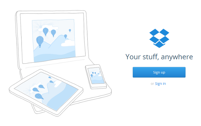 Dropbox CTA