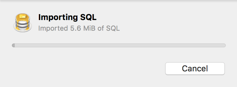 Giao diện import sql