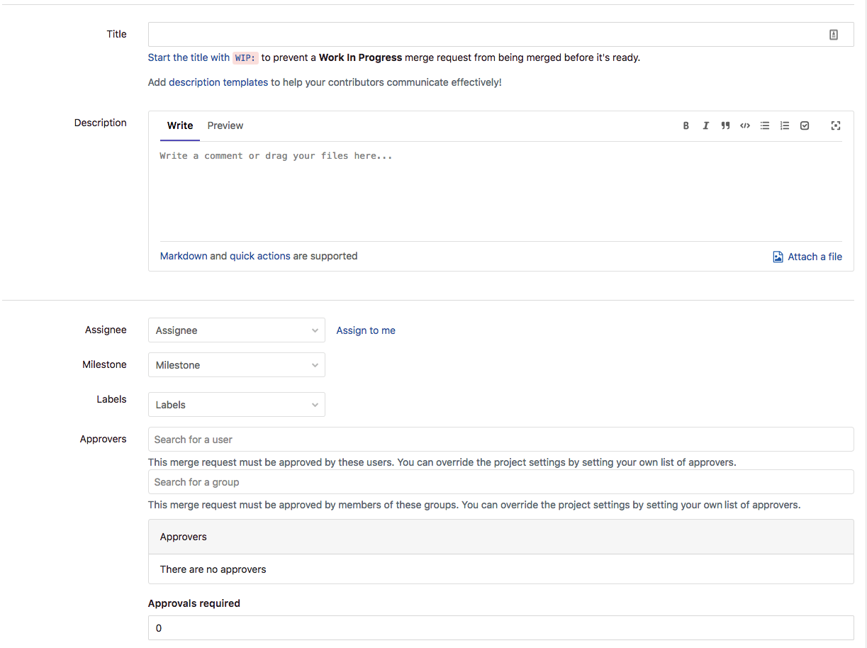 Giao diện Merge Request của GitLab