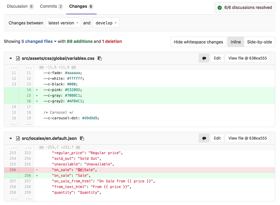 Xem xét thay đổi trong code Merge Request trên GitLab