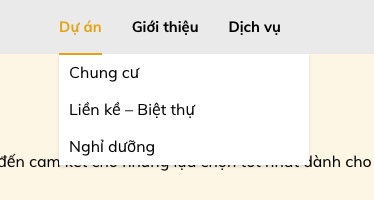 Trạng thái sub-menu khi hover