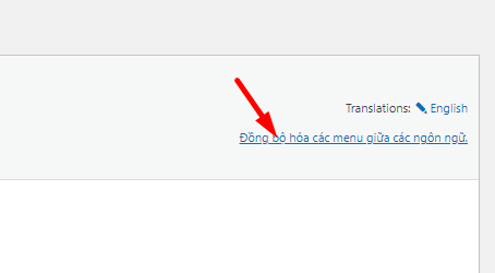 Menu đồng bộ hóa giữa các ngôn ngữ